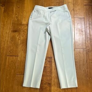 Talbots Curvy Tapered Dress Pants Size 8 Cream Preppy Coastal Old Money Capsule